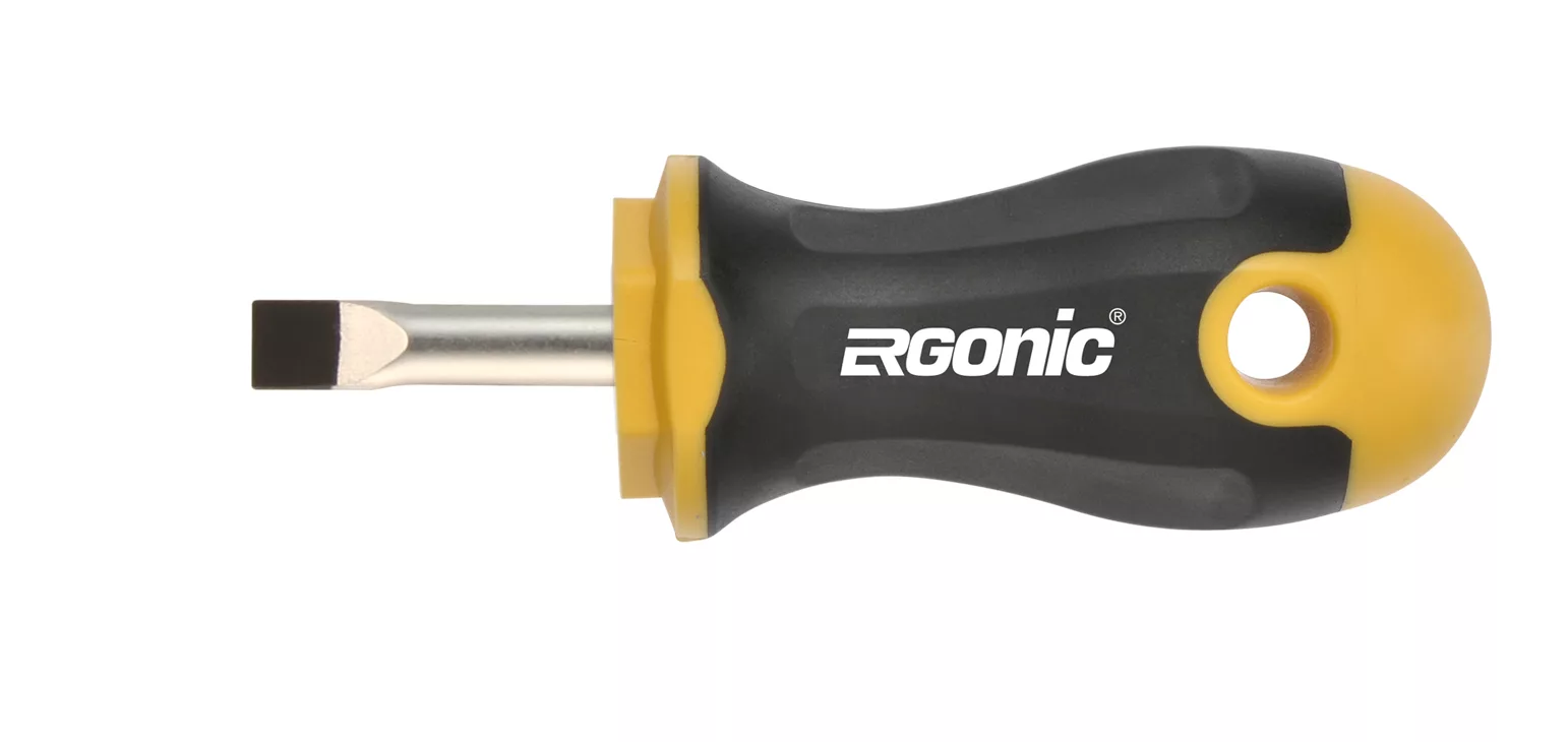 Отвертка плоская Ergonic Stubby SL5,5х25 40055010 Felo