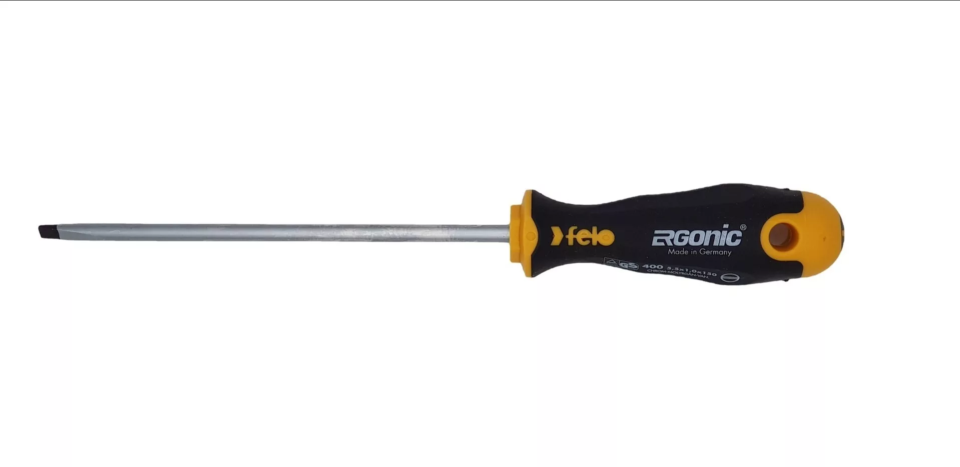 Отвертка Ergonic плоская шлицевая 5,5X1,0X150 40055510 Felo