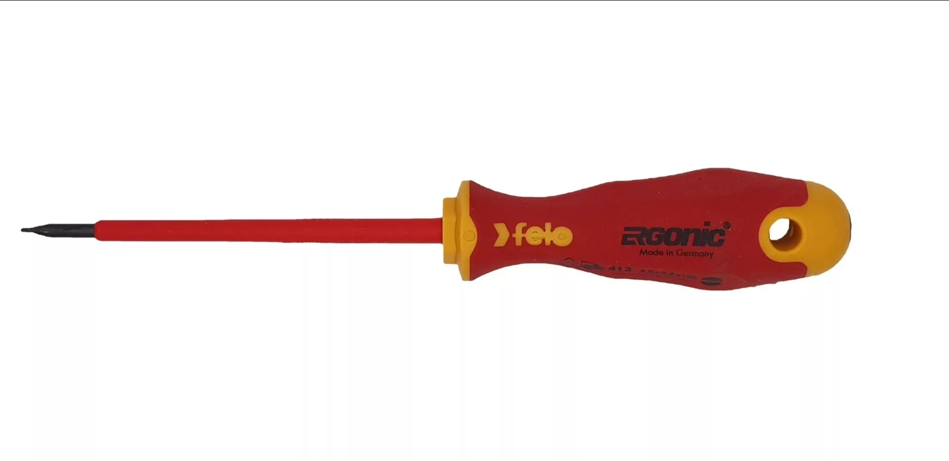 Отвертка диэлектрическая Ergonic плоская шлицевая 4,0X0,8X100 41304090 Felo