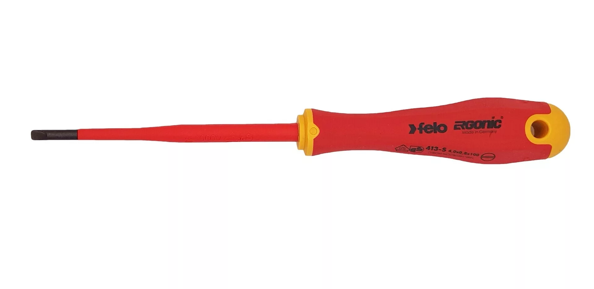 Отвертка диэлектрическая SL 4,0х0,8 E-Slim Ergonic 41394090 Felo