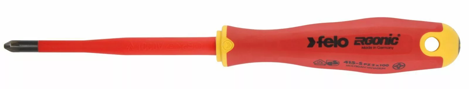 Отвертка диэлектрическая PZ 2х100 E-Slim Ergonic 41529390 Felo