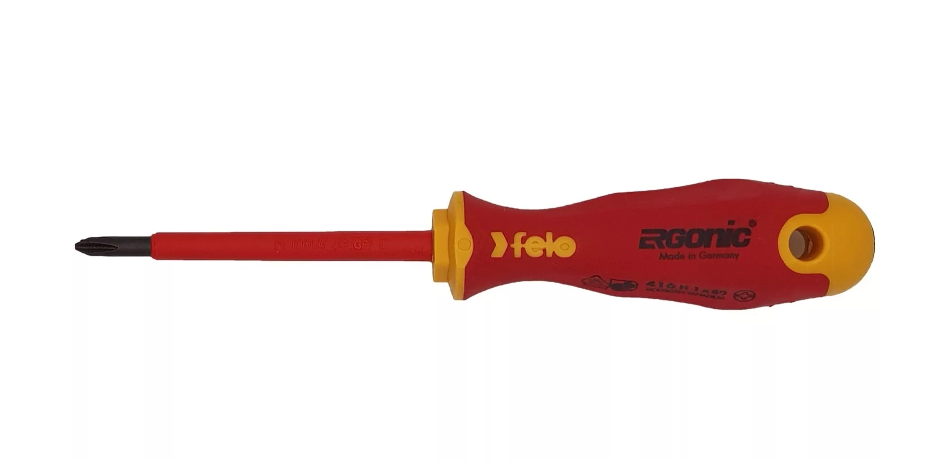 Отвертка диэлектрическая Ergonic крестовая +/- H 1X80 41610290 Felo