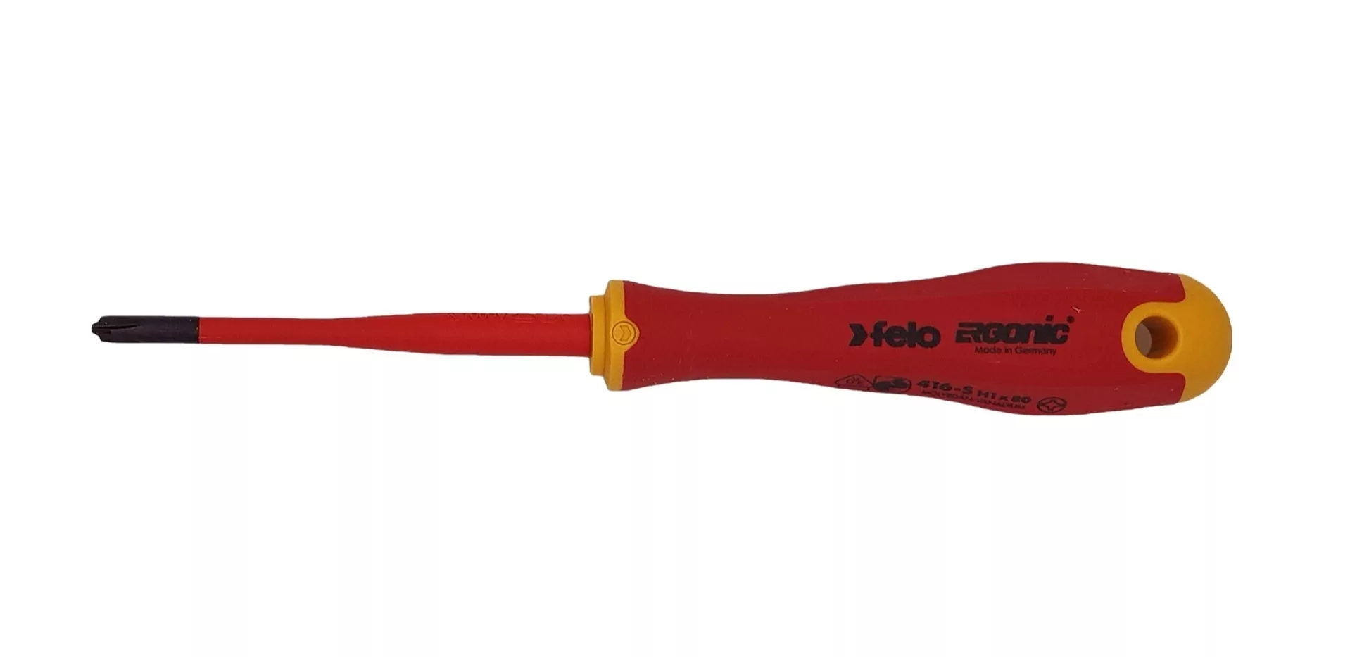 Отвертка диэлектрическая Ergonic крестовая +/- H 2X100 41620390 Felo