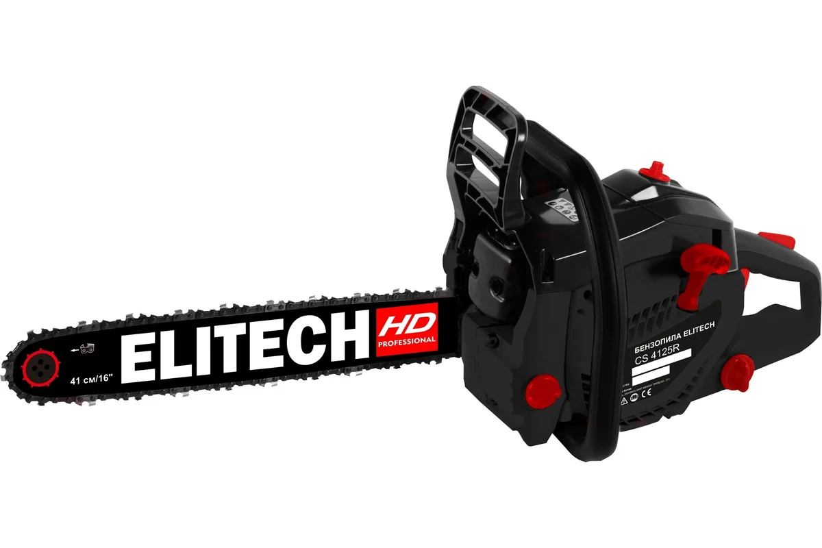 Пила цепная бензиновая Elitech CS 4125R (E1611.005.00) HD 204813