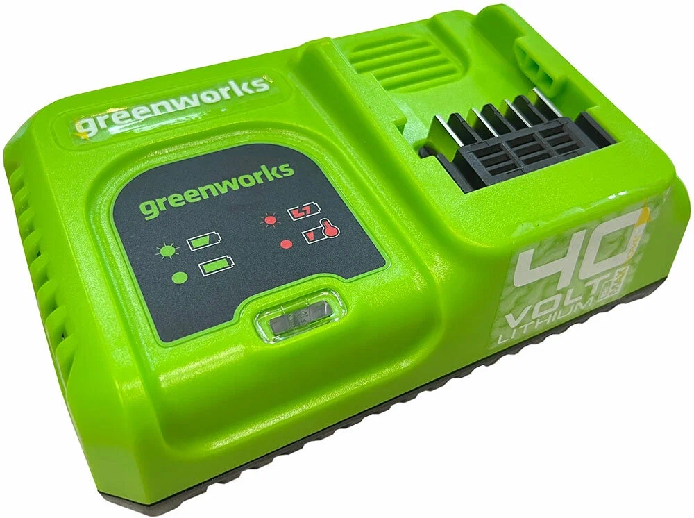 Быстрое зарядное устройство для 2-х аккумуляторов Greenworks G40UC8,40V 2938807