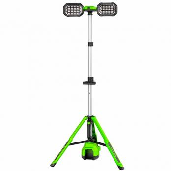 Мачта осветительная аккумуляторная Greenworks, Арт. 3503207, 24V /110-240V, 3000 лм, без АКБ и ЗУ
