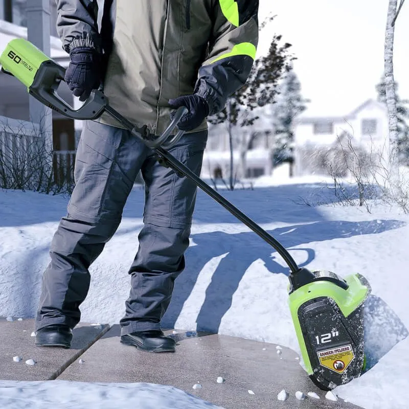Снегоуборщик аккумуляторный Greenworks GD60SS, 60V, 30 см, бесщеточный, c 1хАКБ 5Ач и ЗУ (2602607UG)_8