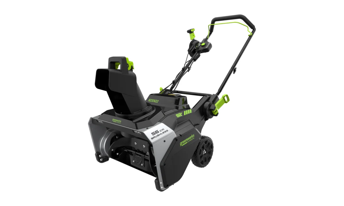 Снегоуборщик аккумуляторный Greenworks 82SN22, 82V, 56 см, бесщеточный, c 1хАКБ 5Ач и ЗУ (2603307UB)_1