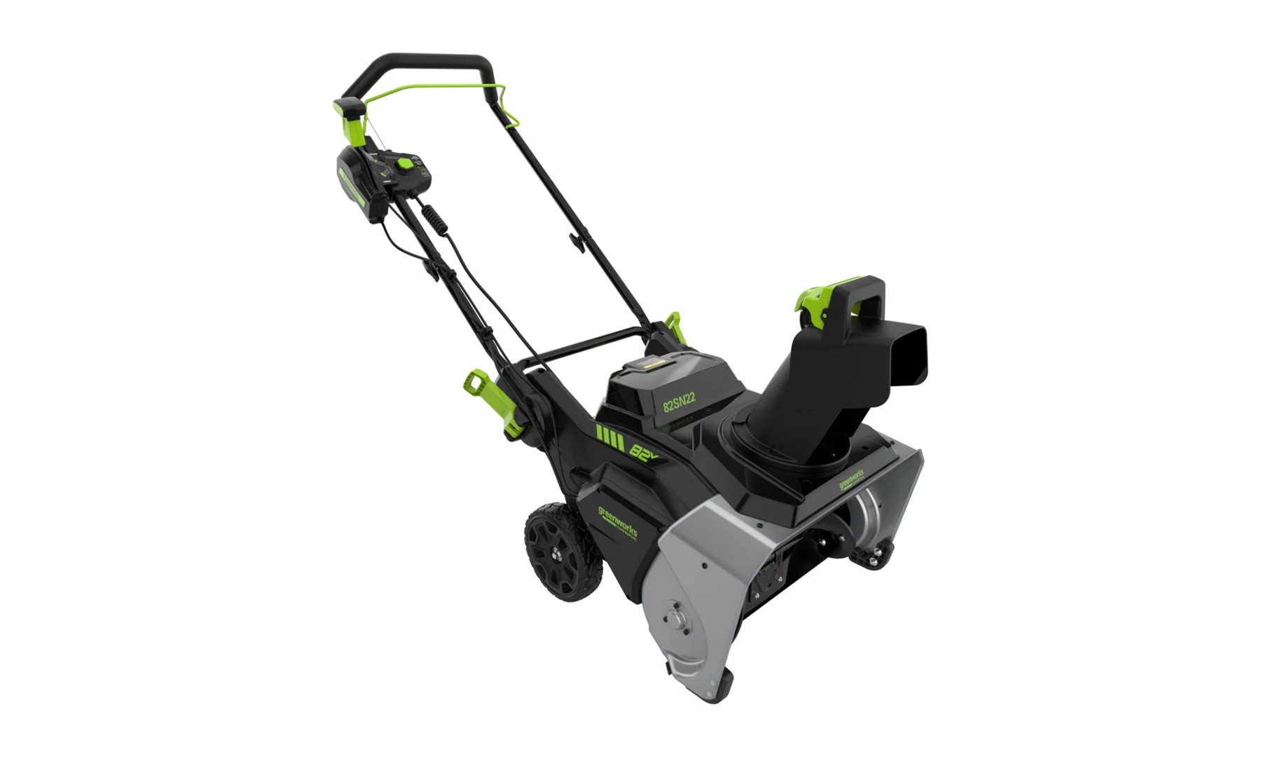 Снегоуборщик аккумуляторный Greenworks 82SN22, 82V, 56 см, бесщеточный, c 1хАКБ 5Ач и ЗУ (2603307UB)_2