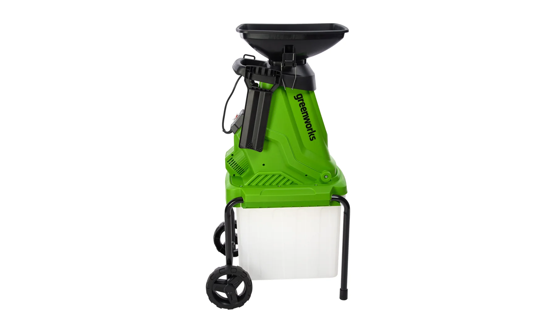 Измельчитель садовый электрический Greenworks Арт. 2208007, 220 В, 2800 Вт с контейнером_1