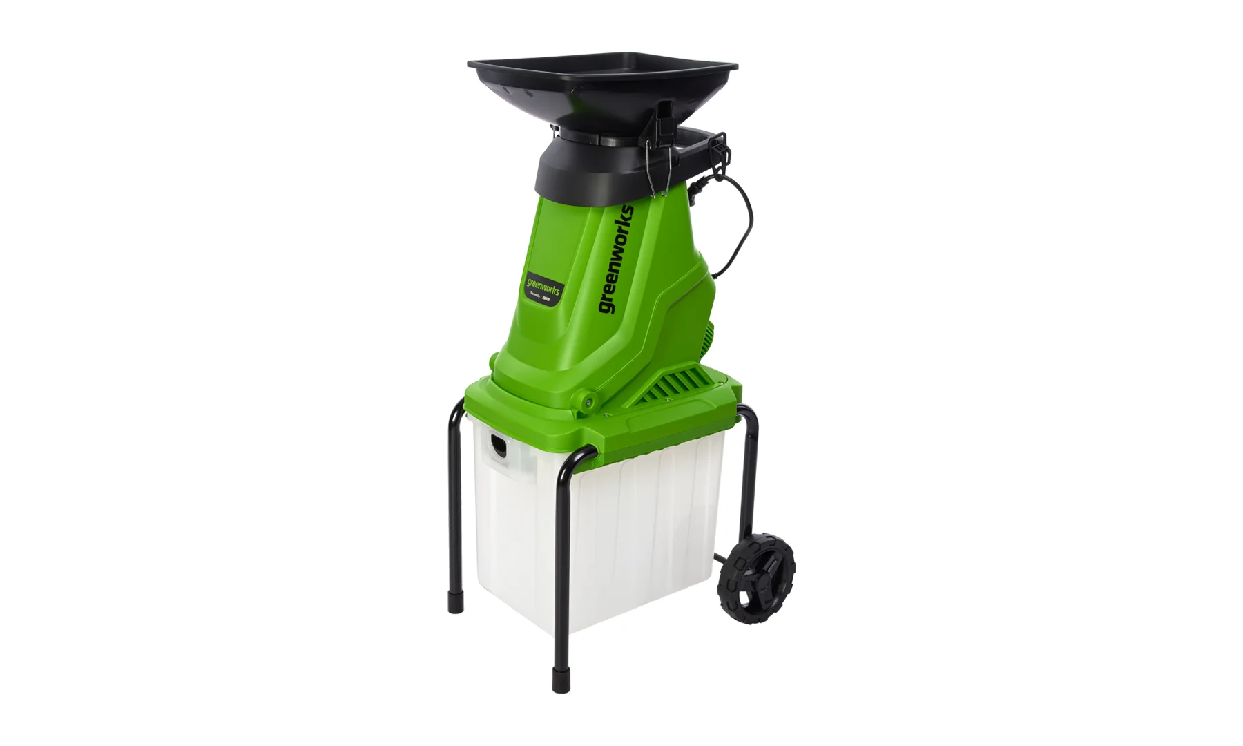 Измельчитель садовый электрический Greenworks Арт. 2208007, 220 В, 2800 Вт с контейнером_4