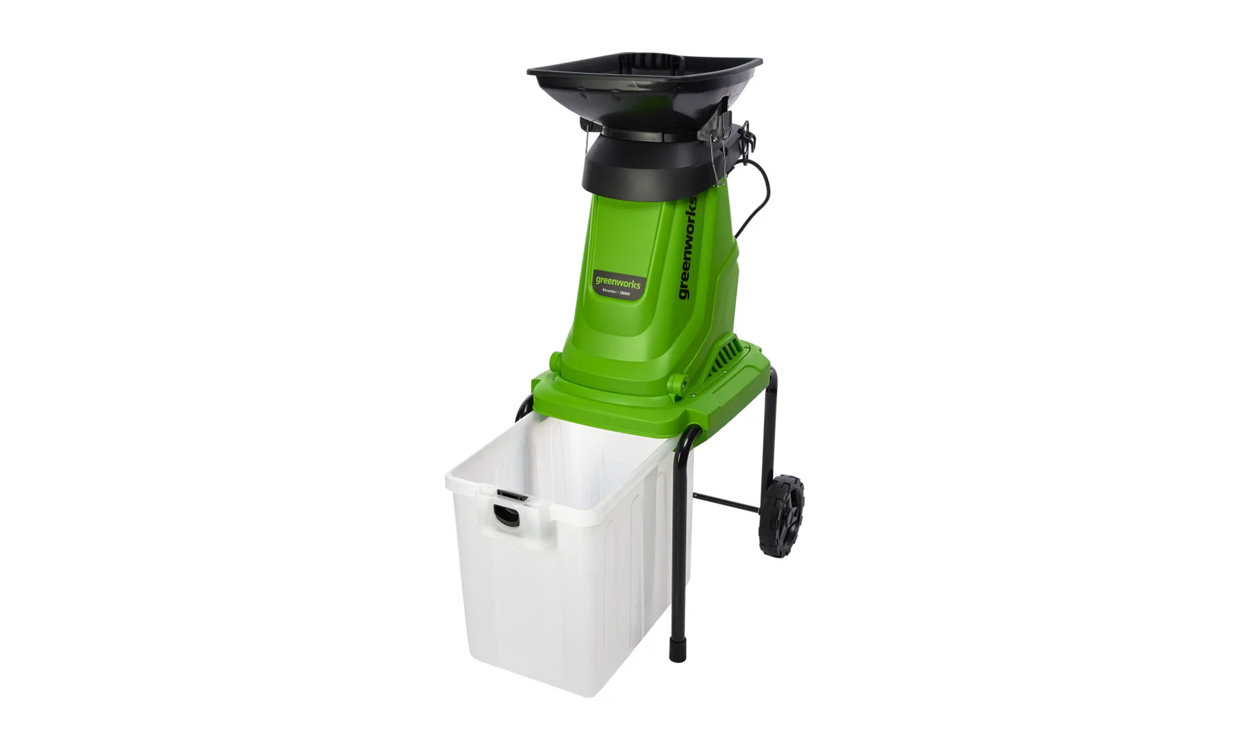 Измельчитель садовый электрический Greenworks Арт. 2208007, 220 В, 2800 Вт с контейнером_6
