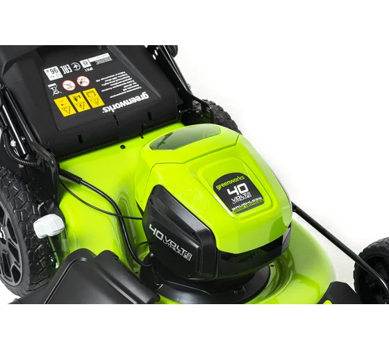 Газонокосилка аккумуляторная Greenworks GD40LM46HP, 40V, 46 см, бесщеточная, c 1хАКБ 4А*ч и ЗУ 2514407UB_7