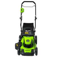Газонокосилка аккумуляторная Greenworks GD40LM46HP, 40V, 46 см, бесщеточная, c 1хАКБ 4А*ч и ЗУ 2514407UB_0