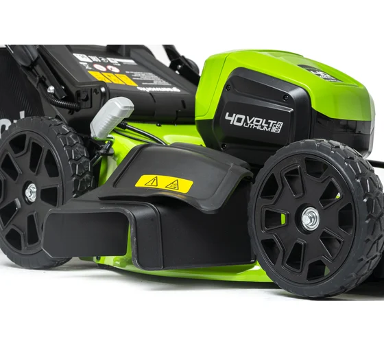 Газонокосилка аккумуляторная Greenworks GD40LM46HP, 40V, 46 см, бесщеточная, c 1хАКБ 4А*ч и ЗУ 2514407UB