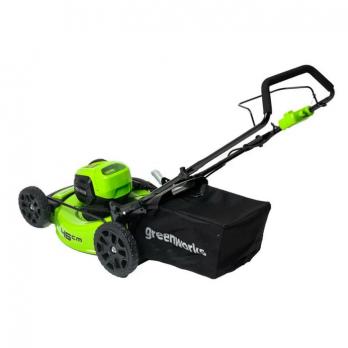 Газонокосилка аккумуляторная Greenworks GD40LM46HP, 40V, 46 см, бесщеточная, c 1хАКБ 4А*ч и ЗУ 2514407UB