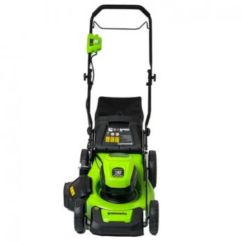 Газонокосилка аккумуляторная Greenworks GD40LM46HP, 40V, 46 см, бесщеточная, c 1хАКБ 4А*ч и ЗУ 2514407UB