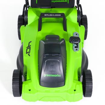 Газонокосилка аккумуляторная Greenworks Арт.2517907UB, 40V, бесщеточная, 41 см, c 1хАКБ 4Ач и ЗУ