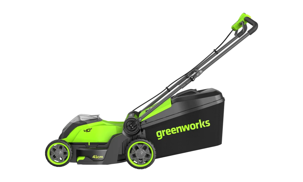 Газонокосилка аккумуляторная Greenworks GD40LM411, 40V, 41 см, бесщеточная,c АКБ 4Ач и ЗУ 2521007UB_1