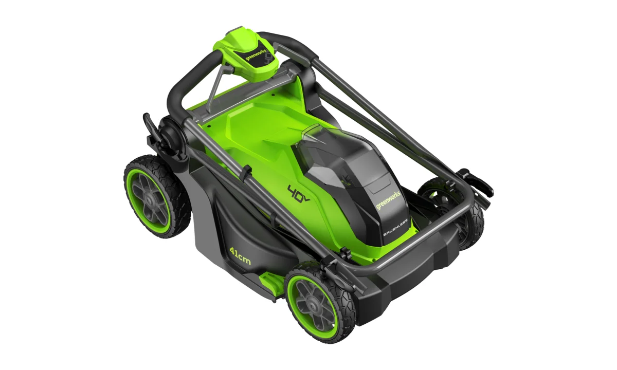 Газонокосилка аккумуляторная Greenworks GD40LM411, 40V, 41 см, бесщеточная,c АКБ 4Ач и ЗУ 2521007UB