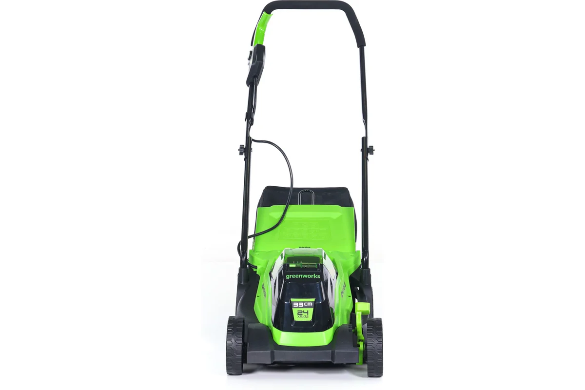 Газонокосилка аккумуляторная GreenWorks 24V, 33 см, бесщеточная, с 1хАКБ 2Ач и ЗУ 2516107UA_1