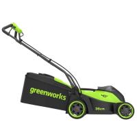 Газонокосилка аккумуляторная GreenWorks GD40LM 361,40V,36 см, бесщеточная c 1xАКБ 4Ач и ЗУ 2520807UB_3
