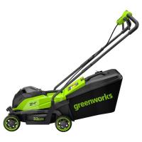 Газонокосилка аккумуляторная Greenworks GD24LM331, 24V, 33 см, бесщеточная, c 1хАКБ 4Ач (2520607UB)_6